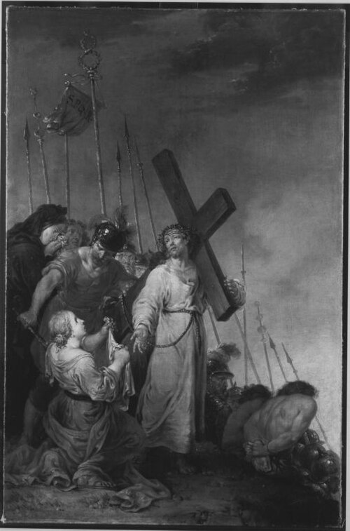 Veronika reicht Christus das Schweißtuch, 1763, Januarius Zick