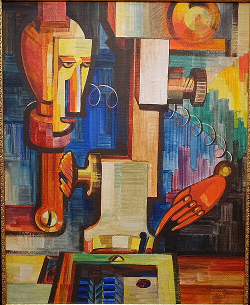 Man and Machine, 1921, Hannah Höch