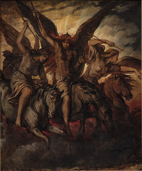 Valkyries, 1871, Elisabeth Jerichau-Baumann