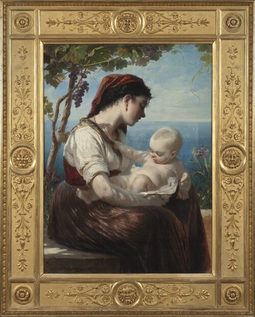 Jeune mère et son enfant, 1880, Elisabeth Jerichau-Baumann