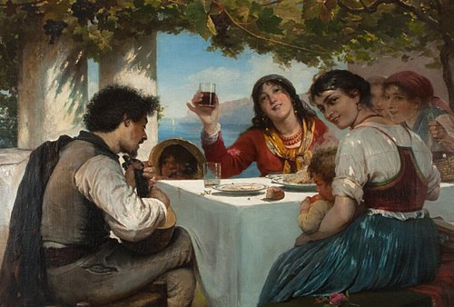 Auberge italienne, 1850, Elisabeth Jerichau-Baumann