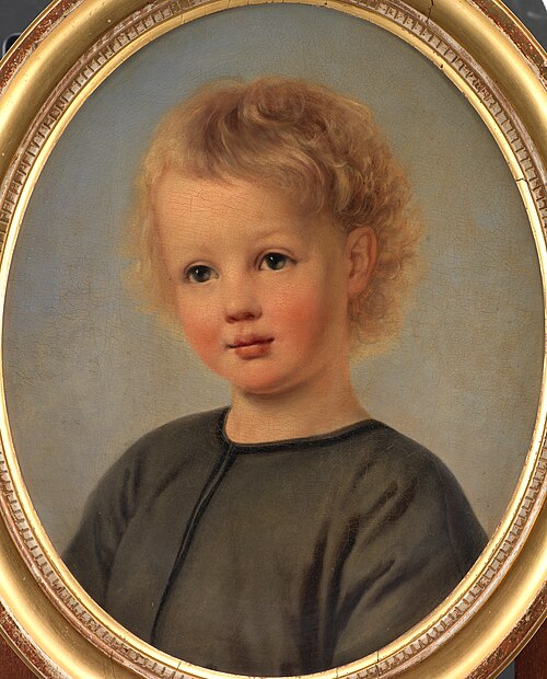 Portræt af Holger Aagaard Hammerich som 4-årig, 1849, Elisabeth Jerichau-Baumann
