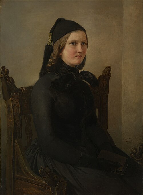 'The Norwegian Widow', 1852, Elisabeth Jerichau-Baumann
