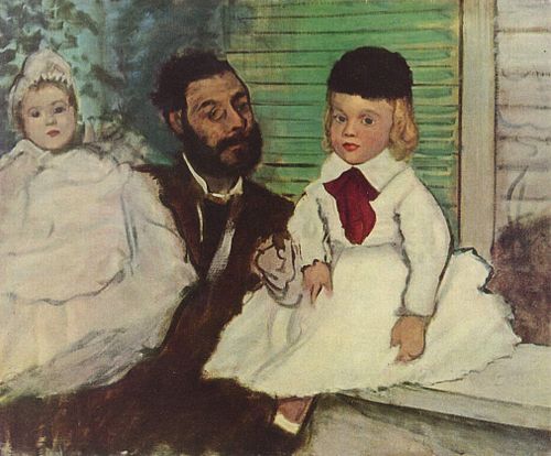 Ludovic Lepic et ses filles, 1871, Edgar Degas