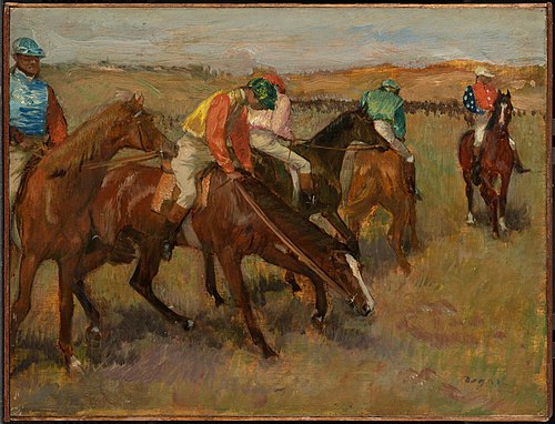 Avant la course, 1882, Edgar Degas