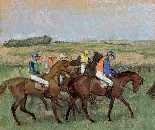 Sur le champ de courses, 1886, Edgar Degas