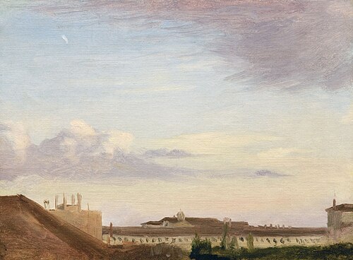 Vue du Quirinal, 1857, Edgar Degas