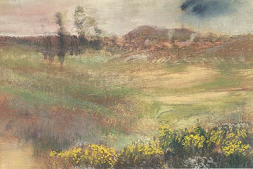 Paysage Avec Fumée de Cheminées, 1890, Edgar Degas
