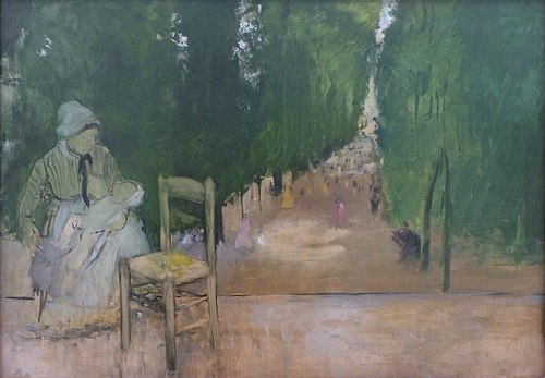 Une nourrice au jardin du Luxembourg, 1872, Edgar Degas