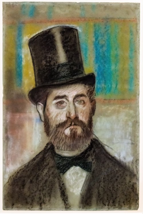L'Homme au gibus, 1850, Edgar Degas