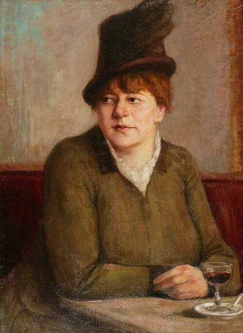 Woman in a Café, 1898, Edgar Degas