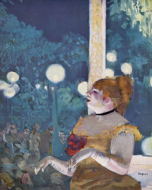 Au Café-concert : La Chanson du chien, 1876, Edgar Degas