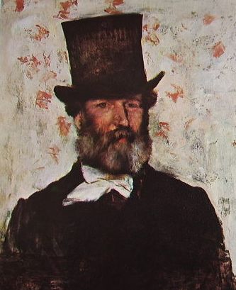 Portrait de Léopold Levert, 1874, Edgar Degas
