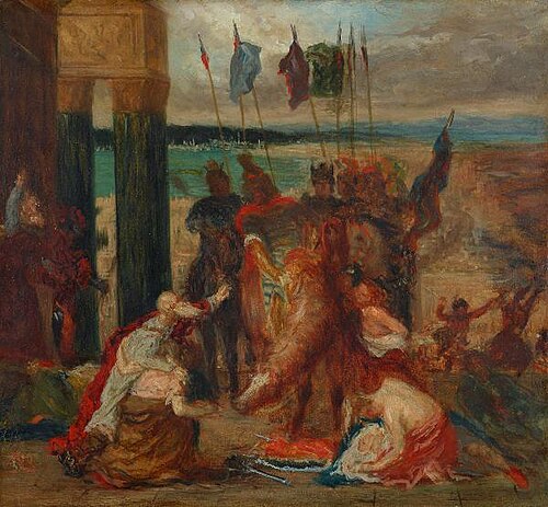 L'Entrée des croisés à Constantinople, 1860, Edgar Degas