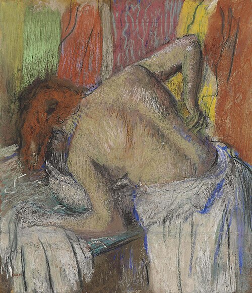 Femme s'épongeant le dos, 1895, Edgar Degas