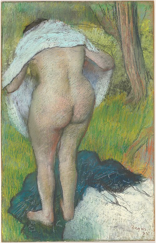 Girl Drying Herself, 1885, Edgar Degas