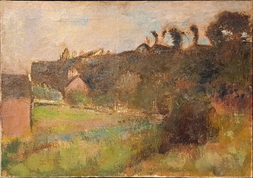 Houses along a Cliff, 1885, Edgar Degas