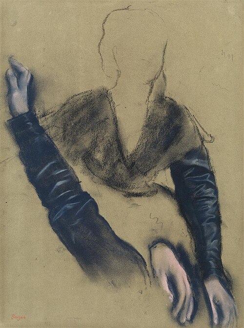 Études de bras et de mains (« Madame Camus au piano »), 1869, Edgar Degas