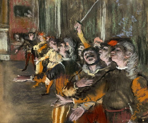 Les Choristes, 1877, Edgar Degas