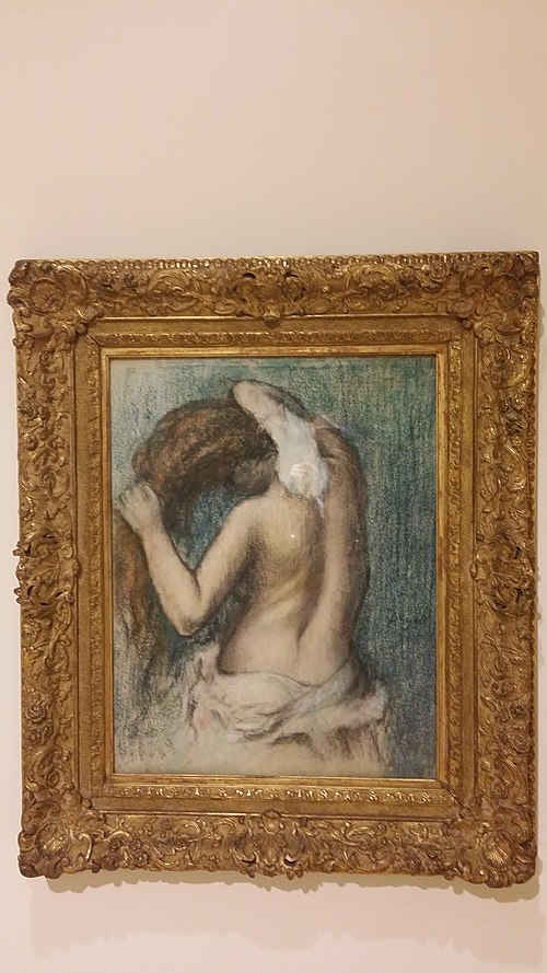 Woman bathing, 1906, Edgar Degas