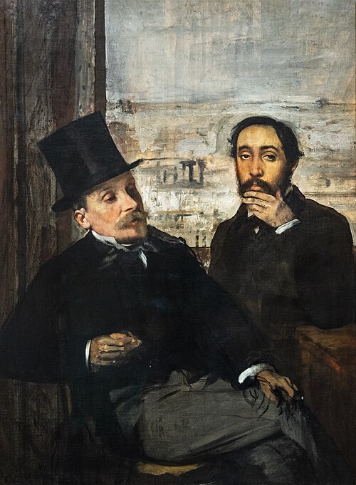 Degas and Évariste de Valernes, 1865, Edgar Degas