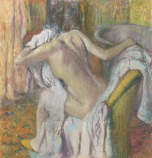 Après le bain, femme s'essuyant, 1890, Edgar Degas