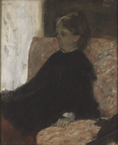 Lady in Black, , Edgar Degas