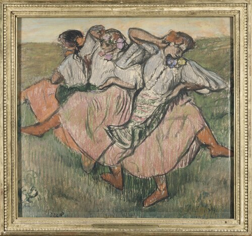 Three Russian dancers, 1895, Edgar Degas