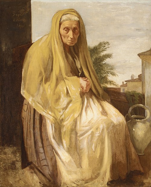 La vieille femme italienne, 1857, Edgar Degas