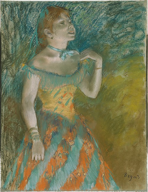The Singer in Green, 1884, Edgar Degas