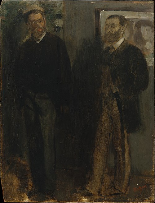 Two Men, 1865, Edgar Degas