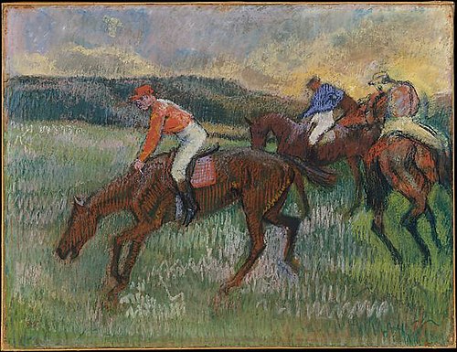 Trois Jockeys, 1900, Edgar Degas