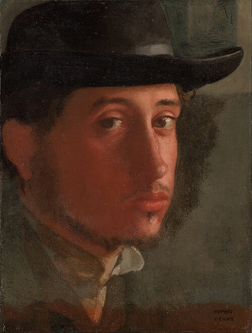 Autoportrait, 1857, Edgar Degas