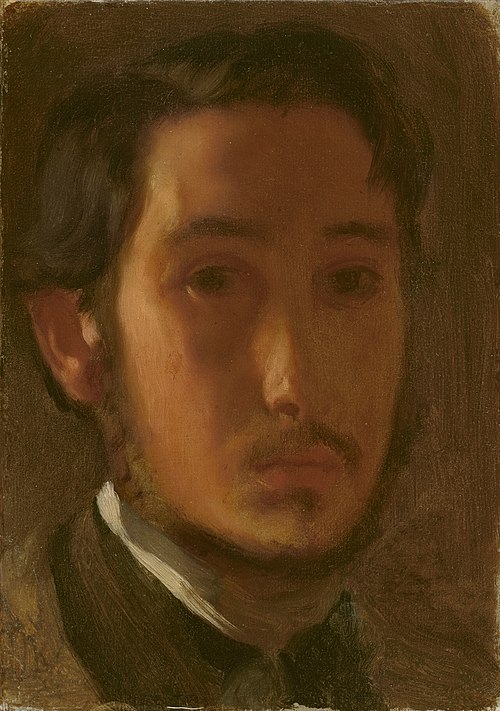 Self-Portrait with White Collar, 1857, Edgar Degas