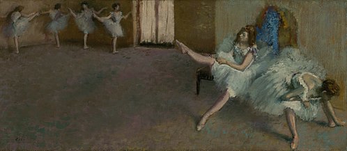 Before the Ballet, 1890, Edgar Degas