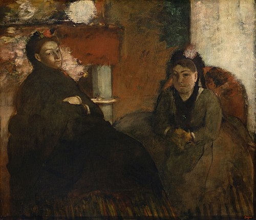 Portrait of Mme. Lisle and Mme Loubens, 1868, Edgar Degas