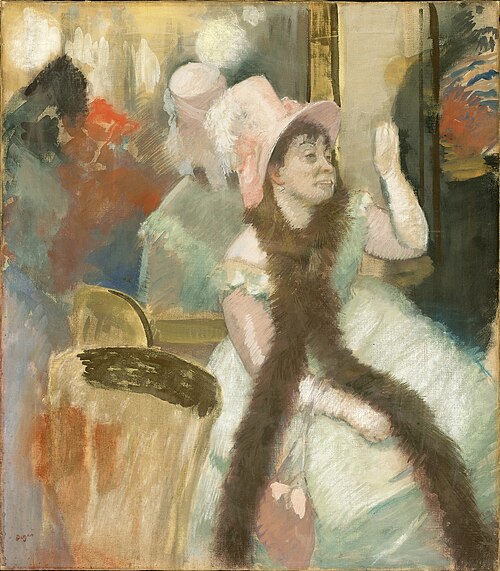Portrait after a Costume Ball (Portrait of Madame Dietz-Monnin), 1877, Edgar Degas