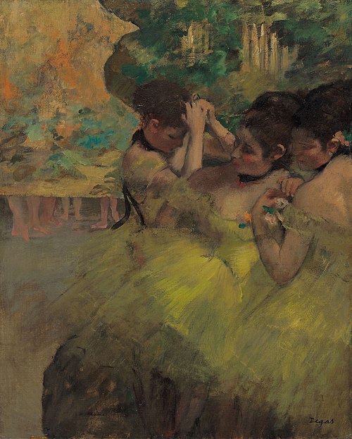 Yellow Dancers (In the Wings), 1875, Edgar Degas