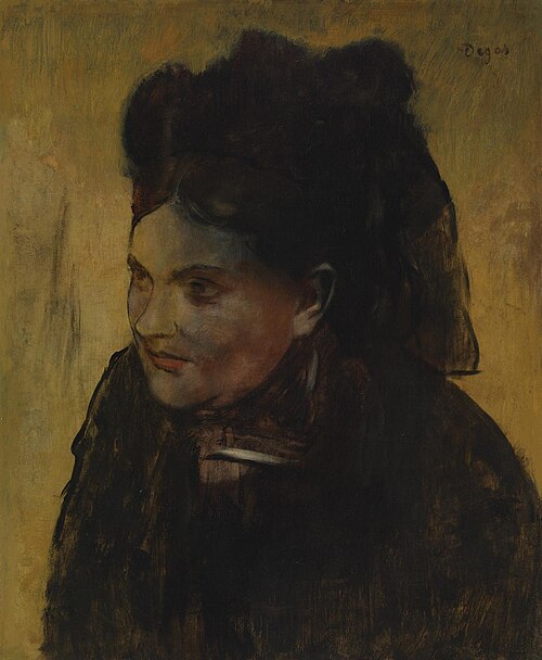 Portrait of a woman, , Edgar Degas