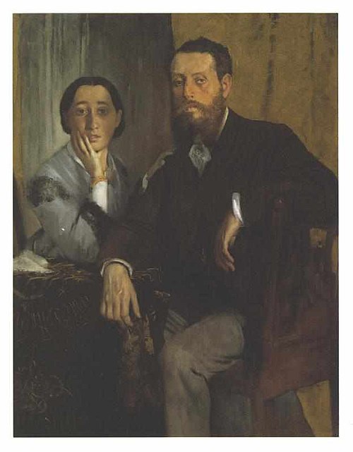 Edmondo and Thérèse Morbilli, 1865, Edgar Degas