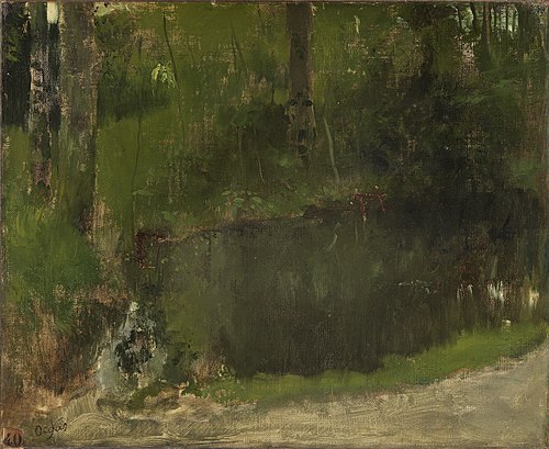 The Pond in the Forest, 1867, Edgar Degas