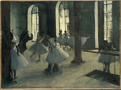 La Répétition au foyer de la danse, 1870, Edgar Degas