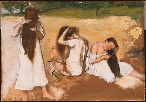 Women Combing Their Hair, 1875, Edgar Degas