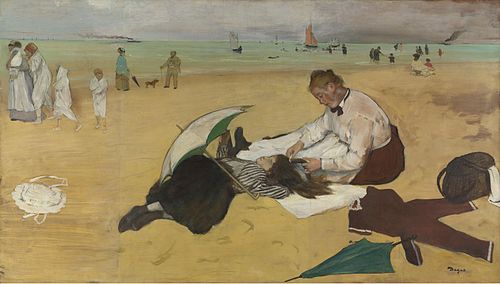 Beach Scene, 1869, Edgar Degas