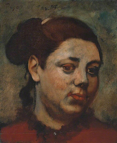 Tête de femme, 1874, Edgar Degas