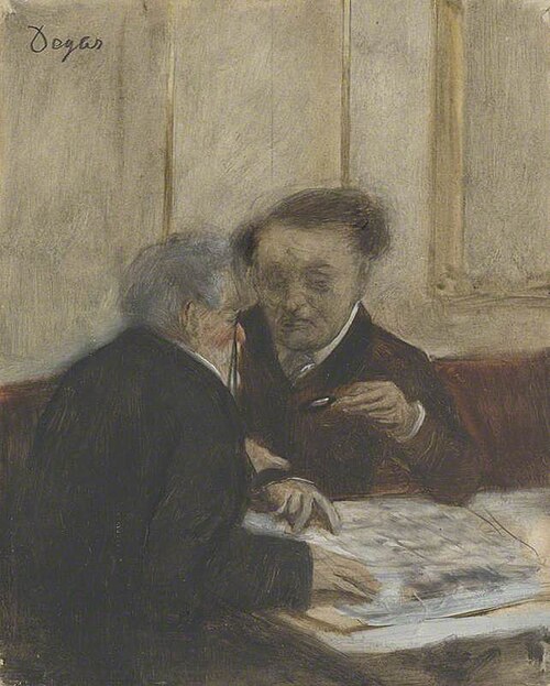 At the Café Châteaudun, 1870, Edgar Degas
