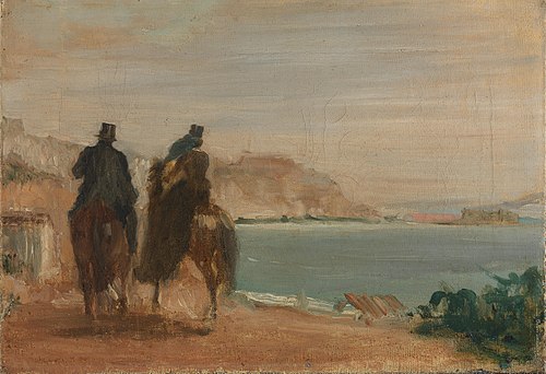 Promenade beside the Sea, 1860, Edgar Degas