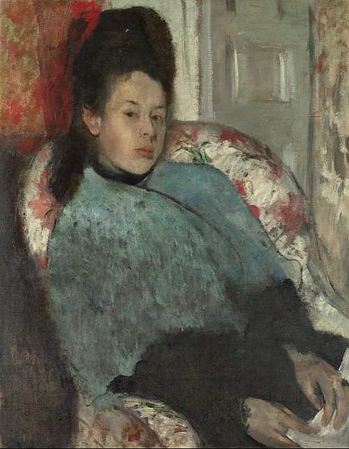 Portrait of Elena Carafa, 1875, Edgar Degas