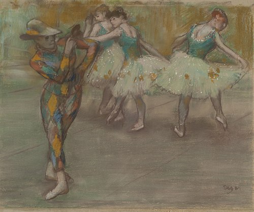 La Danse d'Arlequin, 1890, Edgar Degas