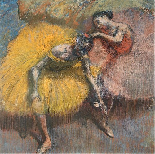 Deux danseuses - Jaunes et roses, 1898, Edgar Degas